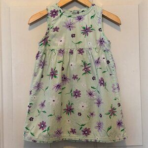 CC Bates Green & Purple Floral Dress 3T